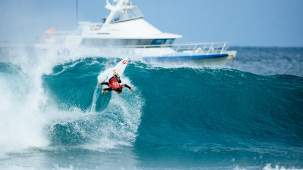 Morgan Cibilic competing at the WSL Rottnest Pro