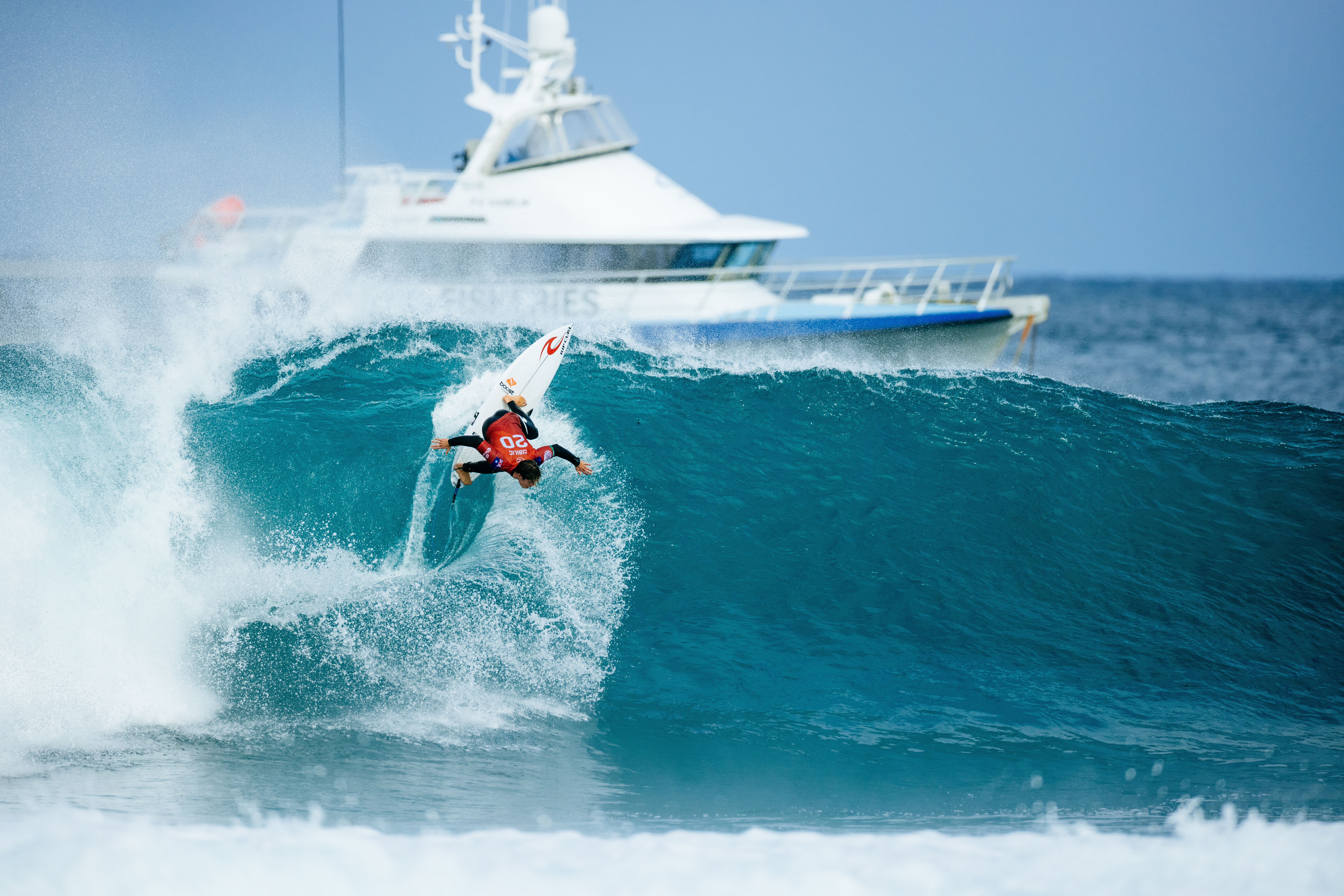 Morgan Cibilic competing at the WSL Rottnest Pro
