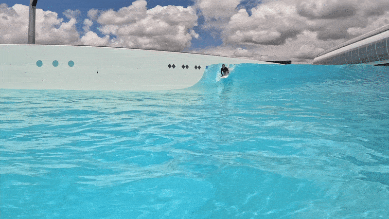 Angela Ball nosedive at URBNSURF Melbourne